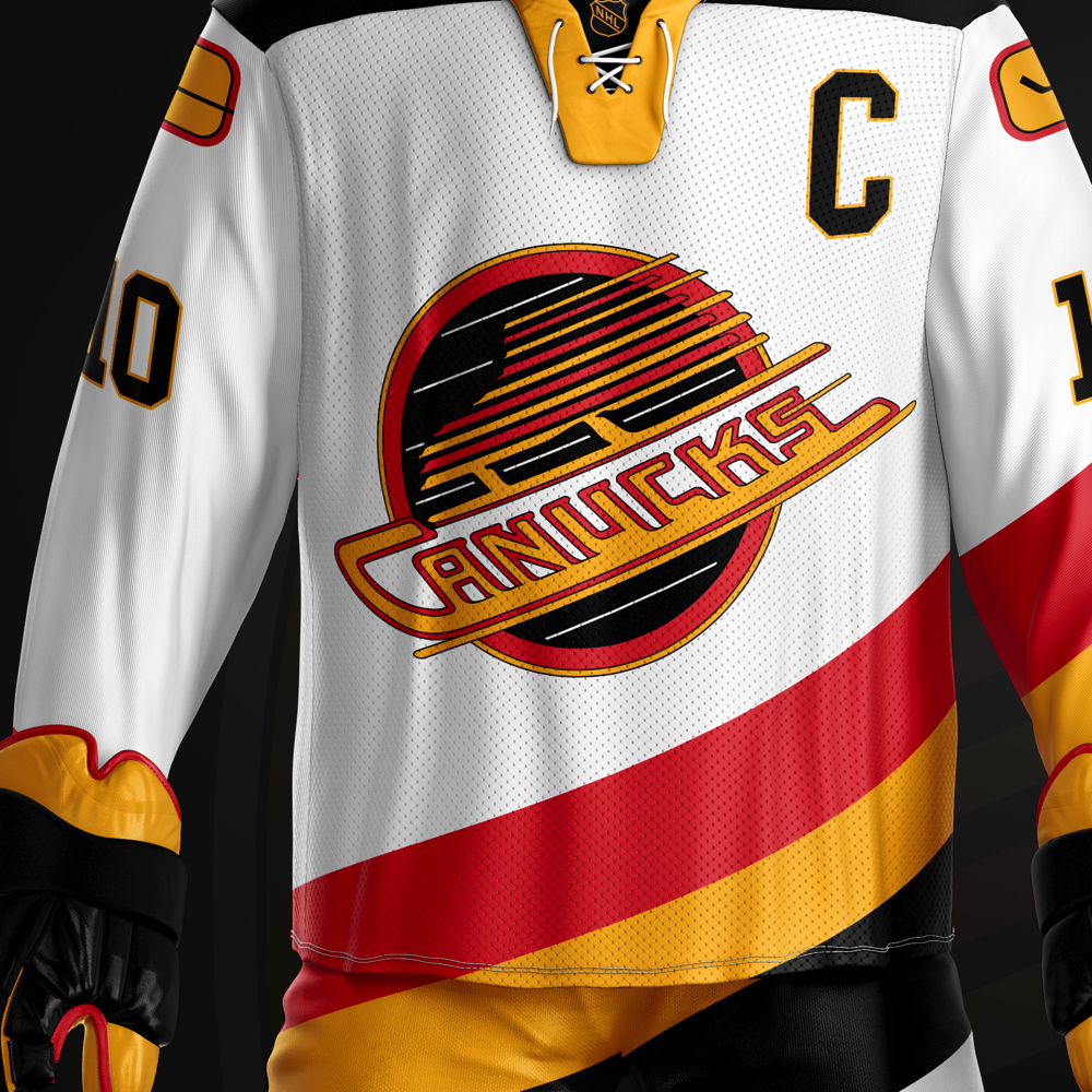 flying skate canucks jersey